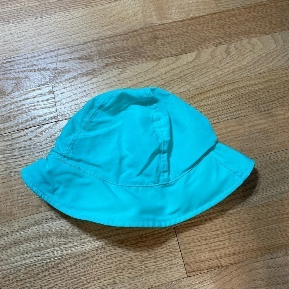Baby Hat Blue Neck Strap One Size Sun